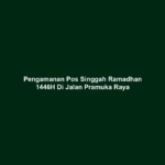 Pengamanan Pos Singgah Ramadhan 1446H Di Jalan Pramuka Raya