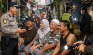 Bhabinkamtibmas Sambangi RW 09 Johar Baru, Ajak Warga Aktif Jaga Keamanan Lingkungan