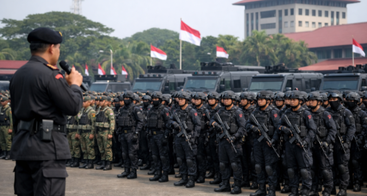 Apel Siaga Gabungan Korbrimob Polri, Wadankorbrimob Tekankan Respons Cepat Personel