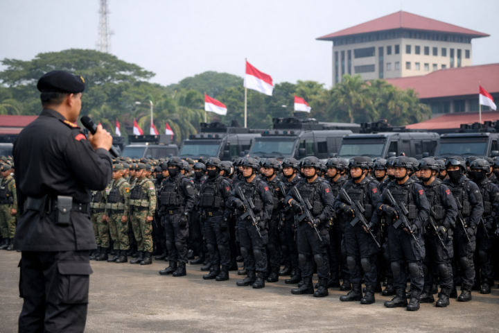 Apel Siaga Gabungan Korbrimob Polri, Wadankorbrimob Tekankan Respons Cepat Personel