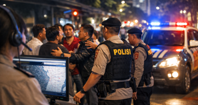 Respon Cepat  Laporan 110, Polsek Metro Menteng Redam Keributan di Kebon Sirih