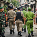 Babinsa Koramil 02/Pondok Gede Sisir Permukiman Warga Bersama Satpol PP dan Linmas, Antisipasi Gangguan Kamtibmas