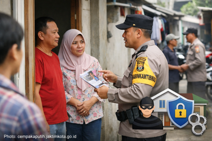 Door to Door System Polsek Cempaka Putih, Bhabinkamtibmas Rawasari Ajak Warga Bersama Cegah Kejahatan Featured Image Door to Door System Polsek Cempaka Putih, Bhabinkamtibmas Rawasari Ajak Warga Bersama Cegah Kejahatan