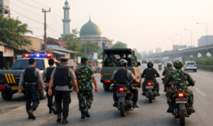 Patroli Sinergi Bersama Polri, Koramil 05/Bantar Gebang Antisipasi Perkembangan Situasi Keamanan Wilayah